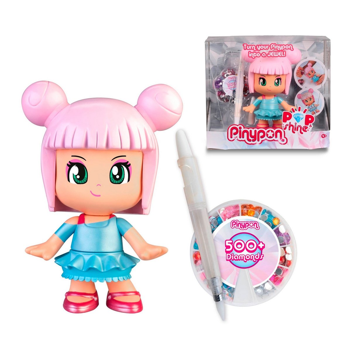 Muñeca 17 Cm Para Decorar Pop & Shine De Pinypon